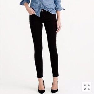 𝅺j Crew 8” Toothpick Jeans Black